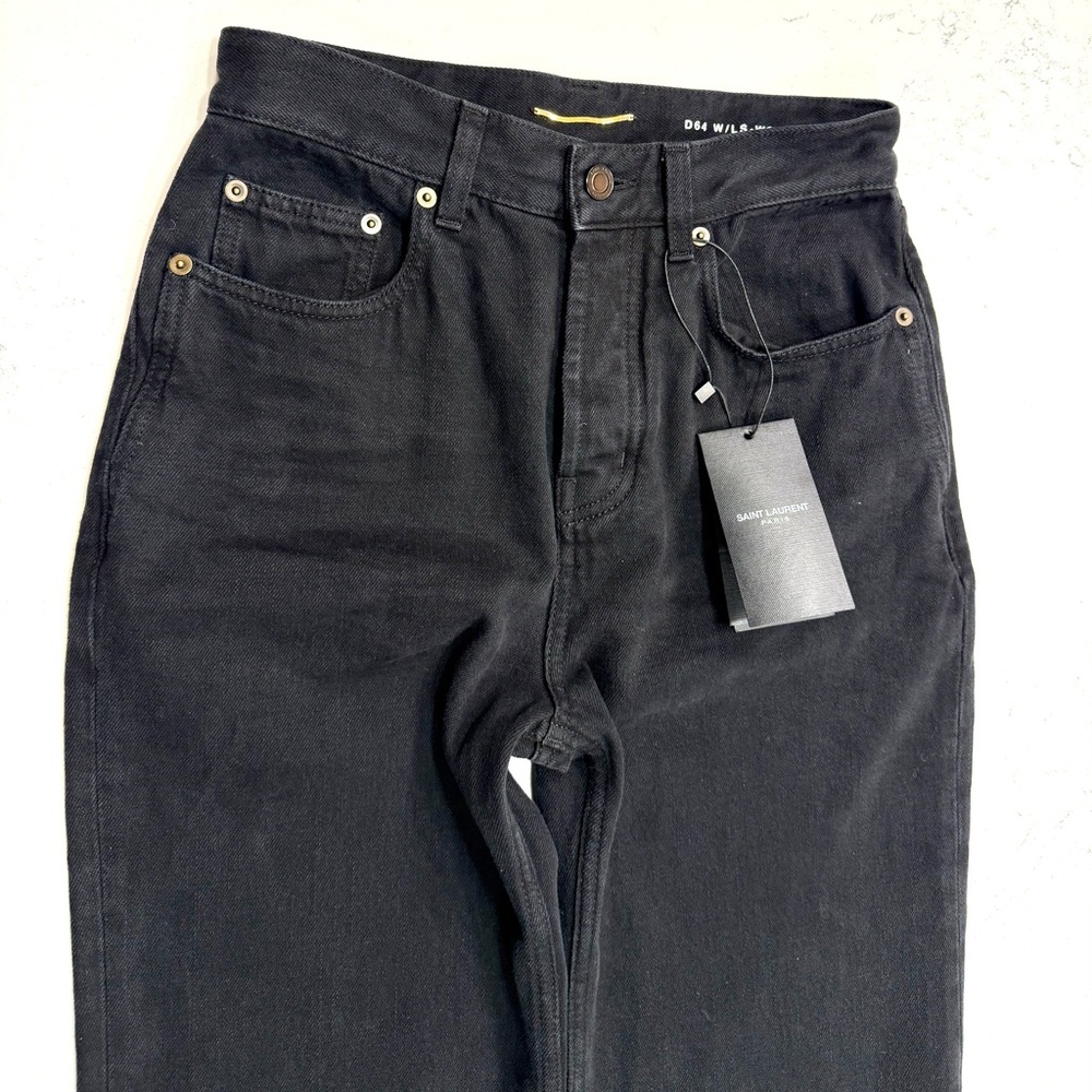 Saint Laurent Black straight jeans - Picture 8 of 16